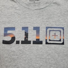 5.11 Tactical Shirt Mens Medium Gray Logo Graphic