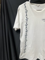 2007 chrome hearts x comme des garcons white t-shirt, preowned size medium