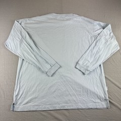 Soft Serve Supima Cotton Shirt Mens XL Blue Long Sleeve Organic Cloud USA Made
