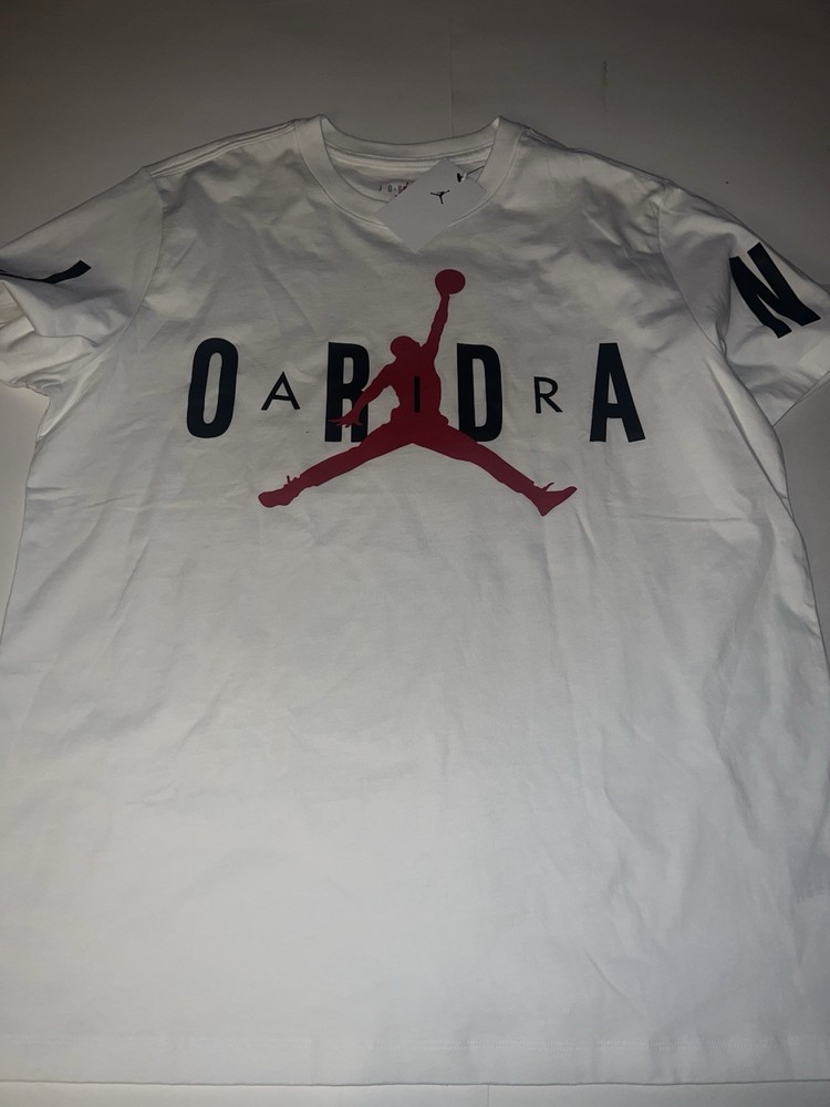 Air Jordan Men’s Stretch White T-Shirt Sz M-XXL $40 DV1445-100 NEW