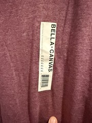 👕BELLA + CANVAS 👚 Unisex Heather CVC Tee T-Shirt Maroon Sz XL 🆕