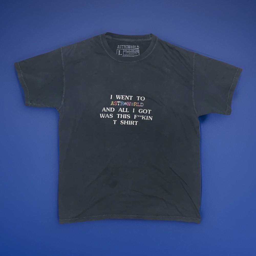 Travis Scott AstroWorld Wish You We’re Here Tour Shirt Mens Large Black