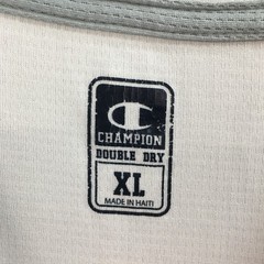 Champion Double Dry T-Shirt Mens XL Short Sleeve Pullover Crew Neck Casual White