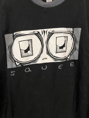 Vintage Y2k Squee Graphic Shirt Men (Medium) Jhonen Vasquez Black Homicidal Mani