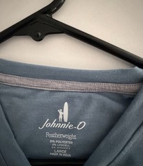 Large Johnnie-O the Course Performance T-Shirt Carbon Fiber