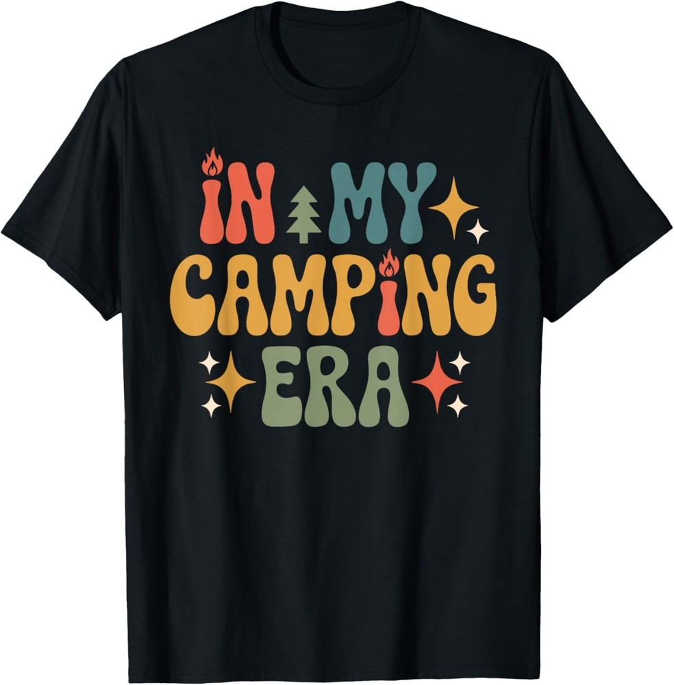 Cool Camping Art for Men Women Kids Outdoor Camping Lovers T-Shirt S-3XL