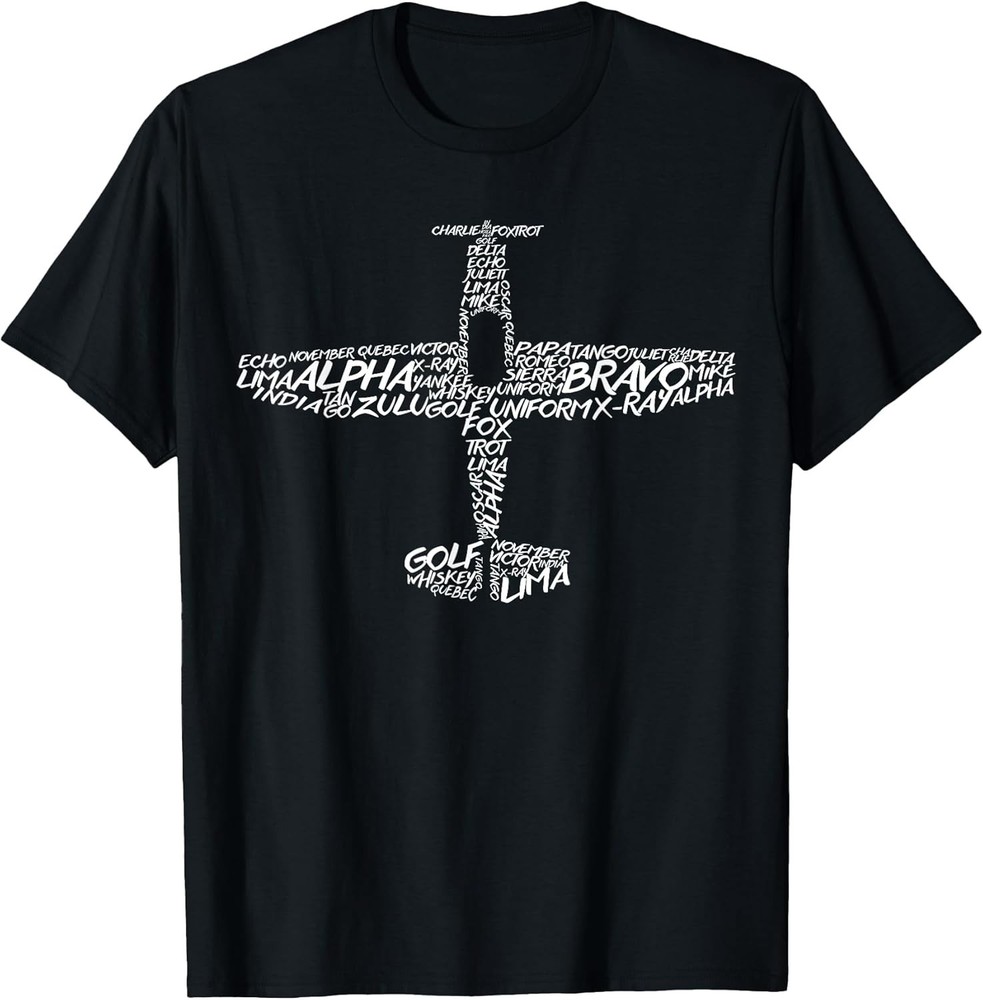 BEST! Phonetic Alphabet | Pilot Airplane Tee Size S-3XL