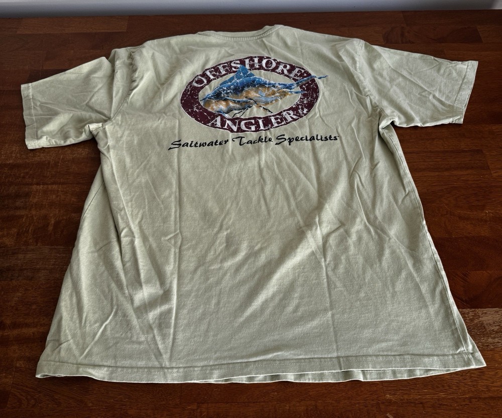 world wide sportsman T-Shirt Offshore Angler Men’s Size 2XL Green