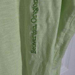 Nike Sportswear World Tour Shirt Men’s Medium Green Glow In The Dark Puff Print