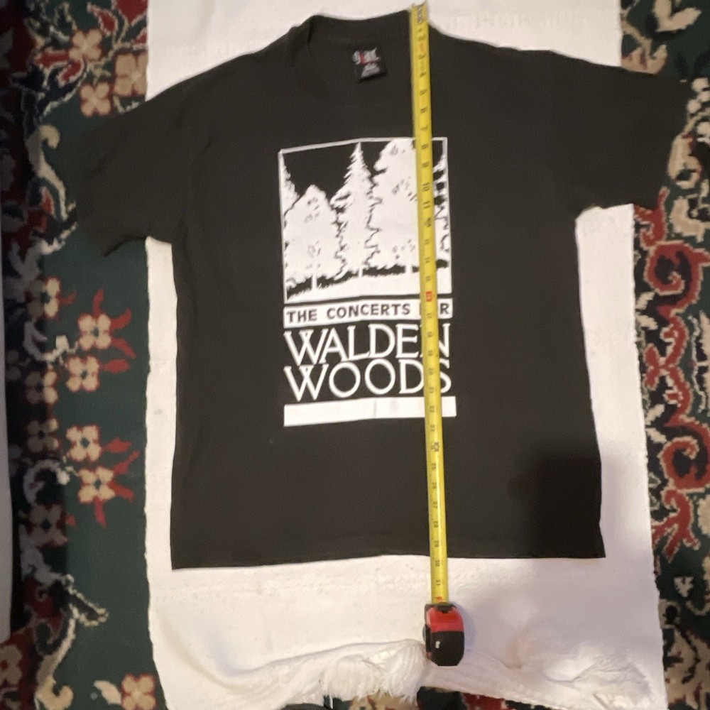 Giant Vintage Double-Sided Walden Woods Concerts Tee Black 1993 Foxboro