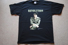 John Lennon Revolution Photo Combats Signature T-shirt New Official Beatles