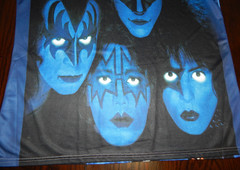 KISS Creatures of the Night All Over Print, Front and Back T-Shirt Size Large-XL