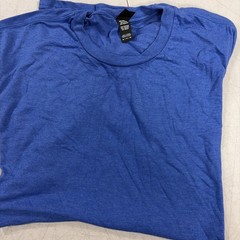 District Perfect Tri DTG Crew-Neck Adult T-Shirt Short Sleeve Blue Size XL New