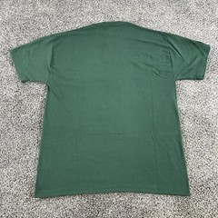 Vintage Russell Athletic Mens Medium Dark Green Short Sleeve Henley NuBlend