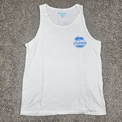 Chubbies Shirt Mens Large White Tank Top Sleeveless Weekend Beach Surf Party
