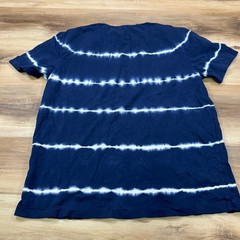 J.Crew T-Shirt Mens Medium Tie Dye Cotton Regular Fit Navy Blue Summer Casual