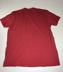 Anvil Lightweight Men’s T Shirt Red Dog Print Merry Christmas XL Short Sleeve