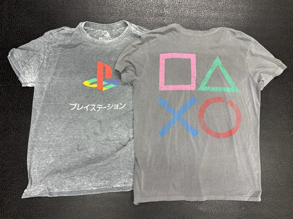 PlayStation Logo Graphic T-Shirt Men’s L & XL LOT
