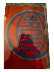 Kenya Size Large T- Shirt Bronx New York #Knickstape Orange Crew Neck Tee .