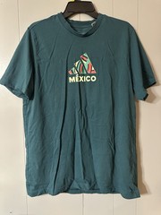 Adidas Mexico Graphic T Shirt Mens Large Green Soccer Futbol Short Sleeve Tee