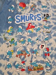 C Life Group Smurfs graphic tie-dye t-shirt Size XL(153)