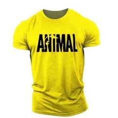 Mens Muscle Gym T-Shirts Short Sleeve Workout Athletic Bodybuilding Cotton Tee