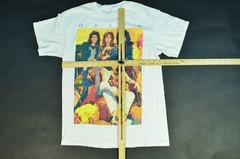 Queen Classic Rock Band Freddie Mercury White Band Shirt Official Medium