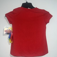 Sesame Street Elmo Shirt Tulle Skirt and Scrunchie 3 Piece Outfit Girls Sz 6/6X