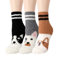 Womens Fuzzy Socks Girls Cute Slipper Sock Funny Fluffy Winter Warm Plush