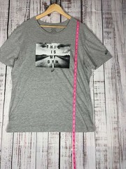 ASICS T Shirt Mens Size XLarge Gray Graphic Athletic Casual Comfort graphic tee