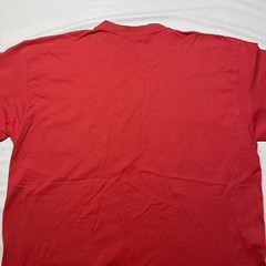 Vintage Pluma Heavyeight T-Shirt Men’s Large Red Orange USA Made Blank Hipster