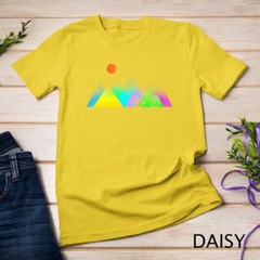 Geometric mountains and MTB gift T-Shirt Unisex T-shirt