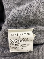 BURBERRY LONDON Knit Sweater (Thick) LL Wool Gray All-over Pattern A1N11-832-07