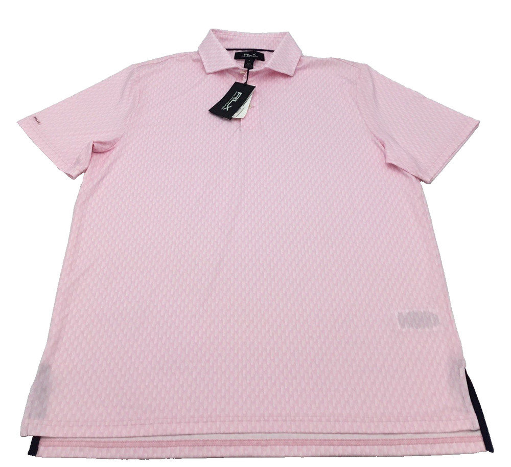 RLX Ralph Lauren Mens Short Sleeve T Shirt in Pink Size Medium