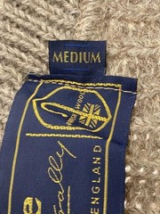 Other Brands Knit Sweater (Thick), Medium, Wool, BEG, Solid Color, Made in Engla