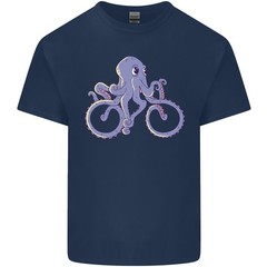 A Cycling Octopus Funny Cyclist Bicycle Mens Light Cotton T-Shirt