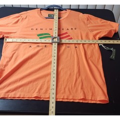 Denim Tears America Pan-African Flag Orange Graphic T-Shirt XXL USA Casual