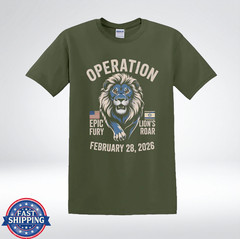 Operation Epic Fury Lion Graphic Patriotic 2026 T-Shirt
