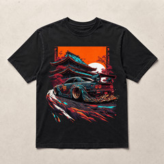 Japanese Retro Racing Car T-Shirt JDM Drift Tuning Enthusiast Tee