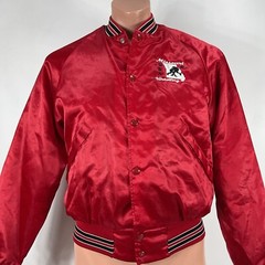 Vintage Missouri USA Wrestling Red Satin Jacket Small National Team Rare