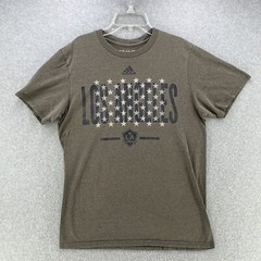 Adidas The Go To Tee Mens T Shirt Medium M Los Angeles Galaxy Graphic Gray