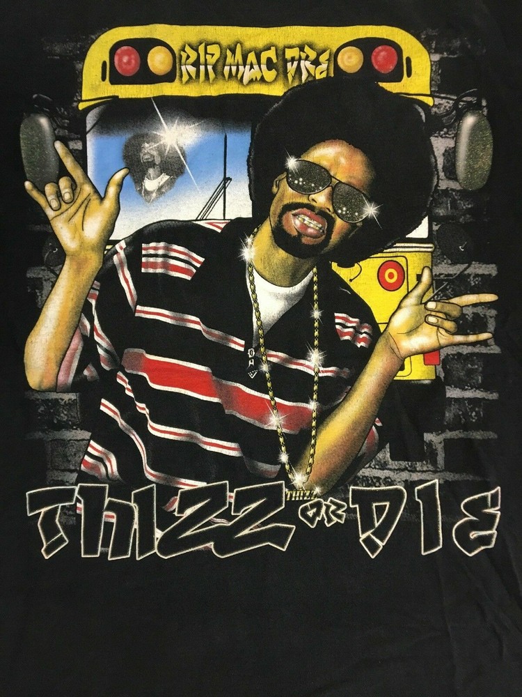 Vintage Mac Dre Gift For Fans Cotton Black Full Size Unisex Tee Shirt