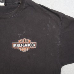 Harley Davidson Y2K T Shirt XXL 2XL Fairbanks Alaska Biker Black 2016