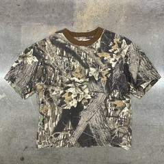 Vintage Mossy Oak Break Up Camouflage Pocket T Shirt Short Sleeve Men’s Large