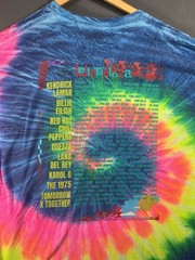 Lollapalooza 2023 Chicago Tour Tie Dye T Shirt Music Festival Concert Size XL