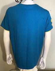 USPA US POLO Blue Yellow Crew Neck Short Sleeve T-Shirt Men’s Large L