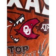 Texas Longhorns Long Sleeve Shirt Burnt Orange Feeding Time Top of Food Chain L