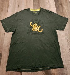 Ecko Unltd Mens 3XL Graphic T Shirt Green Embroidered Logo Applique…
