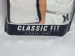Hurley ~ Men’s 3-Pack Ribbed Tank Cotton Blend Tag Free White ~ M(38-40)
