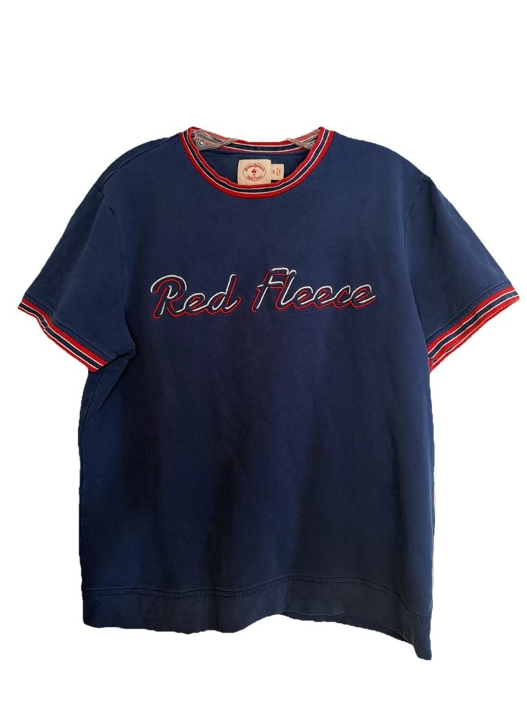 Brooks Brothers Red Fleece Navy Blue Short Sleeve Shirt Medium